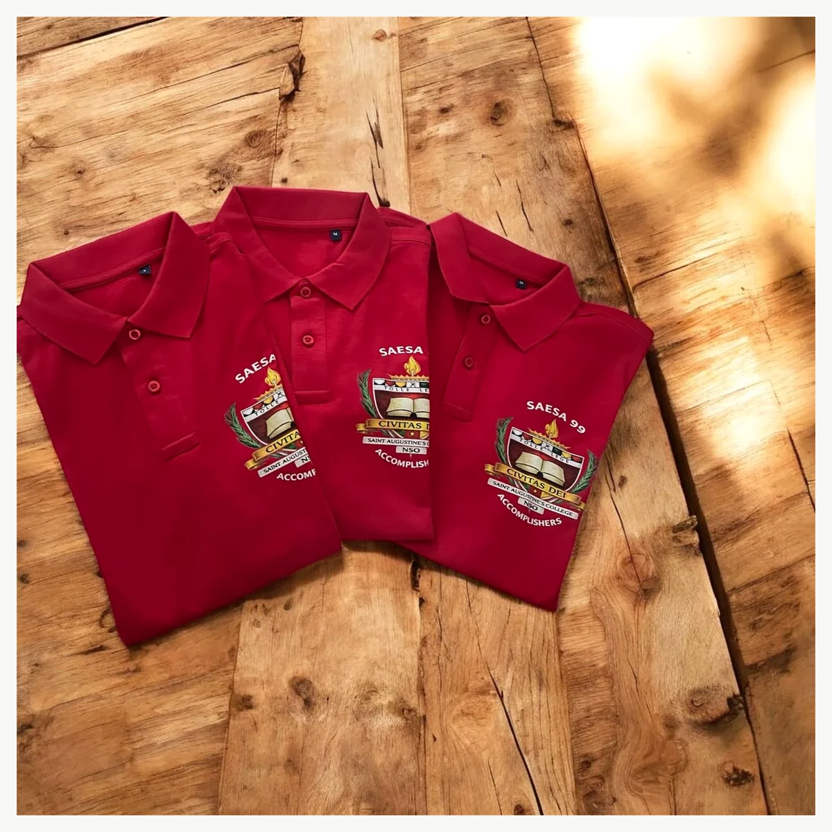 Branded team polo shirts