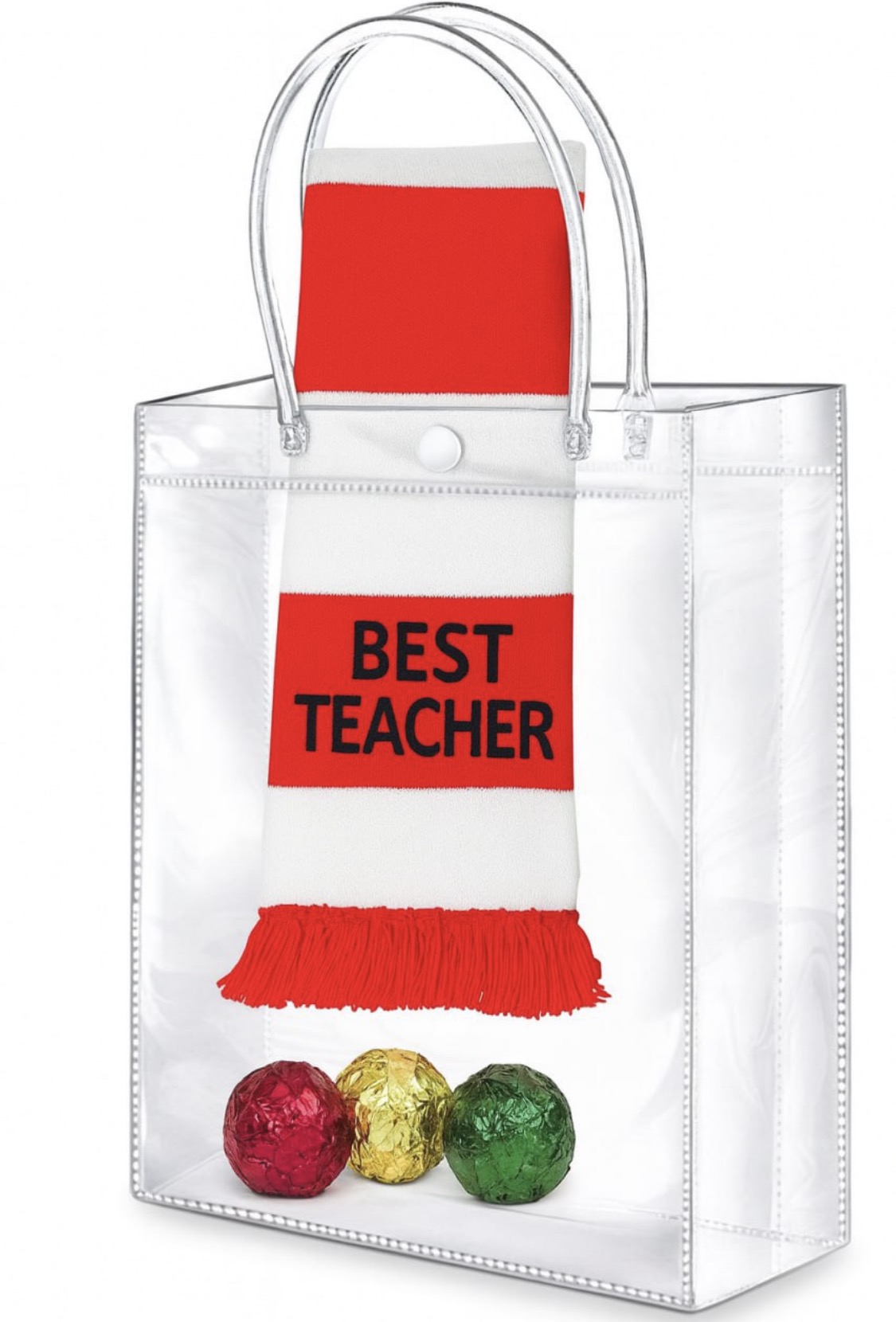 Best Teacher scarf gift bag