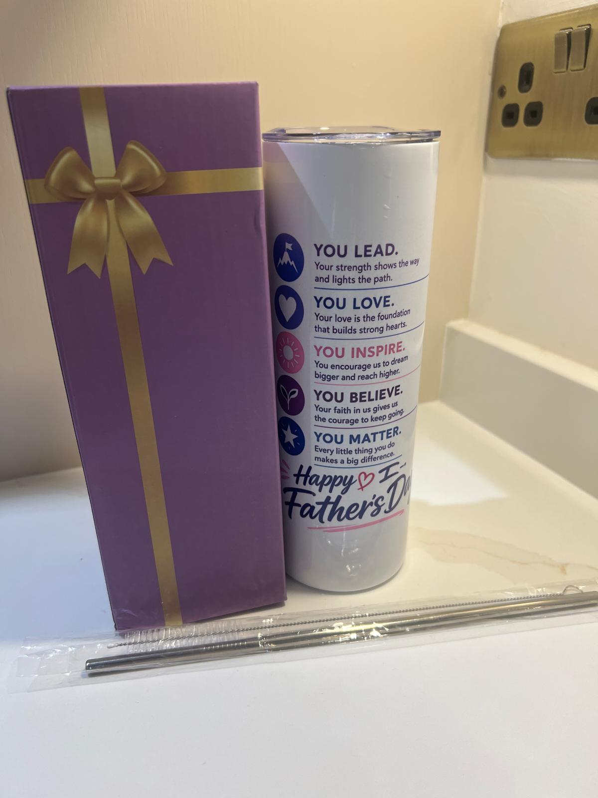 Father's Day tumbler gift box