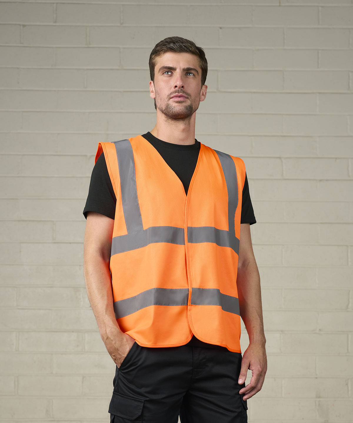 Hi vis Pro RTX High Visibility Waistcoat — custom printed by Leeshprint