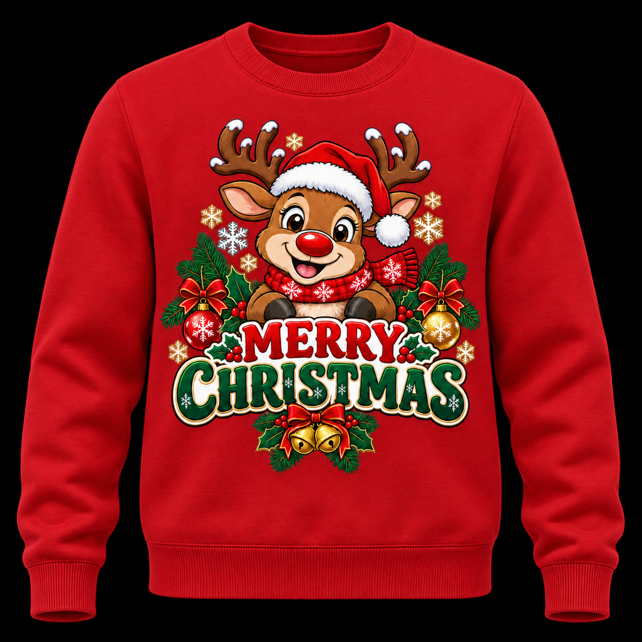 Christmas Pro RTX Pro Sweatshirt add your name — custom printed by Leeshprint